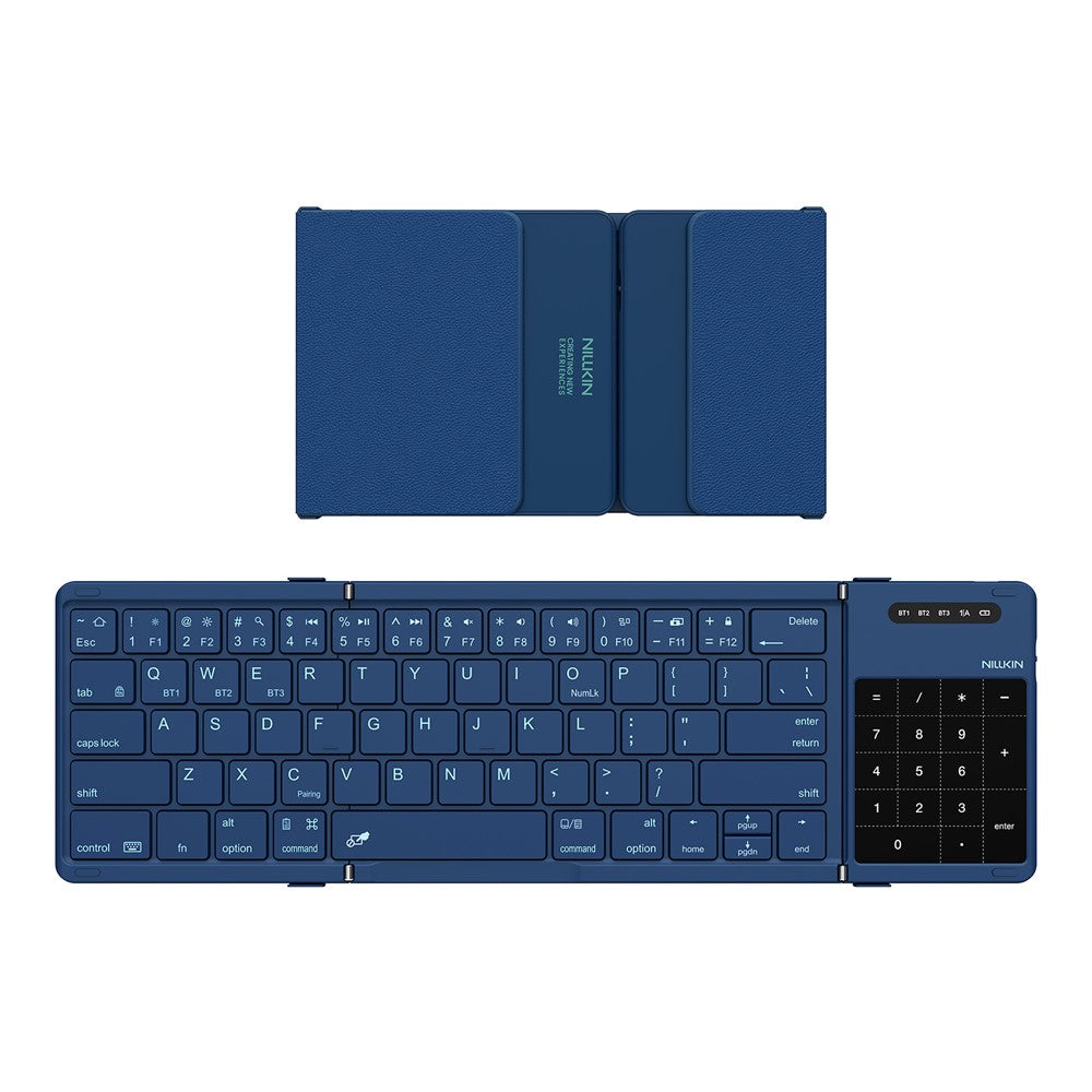 NILLKIN Cube Pocket Keyboard Foldable Travel Keyboard with Touchpad & Number Pad for iPad Laptop PC
