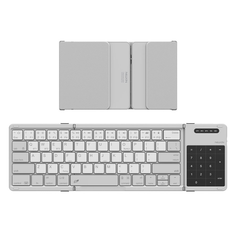 NILLKIN Cube Pocket Keyboard Foldable Travel Keyboard with Touchpad & Number Pad for iPad Laptop PC
