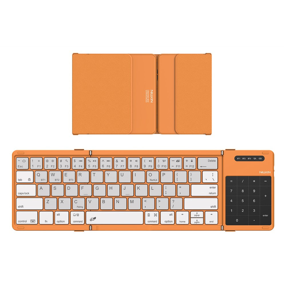 NILLKIN Cube Pocket Keyboard Foldable Travel Keyboard with Touchpad & Number Pad for iPad Laptop PC