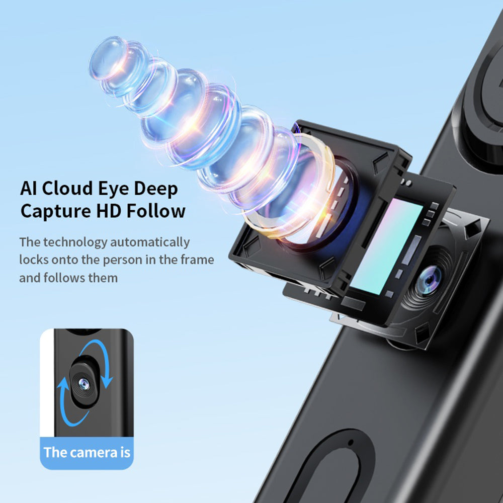 F01 AI Smart Face Tracking Gimbal Selfie Stick 192cm Telescopic Tripod Stand for Live Streaming