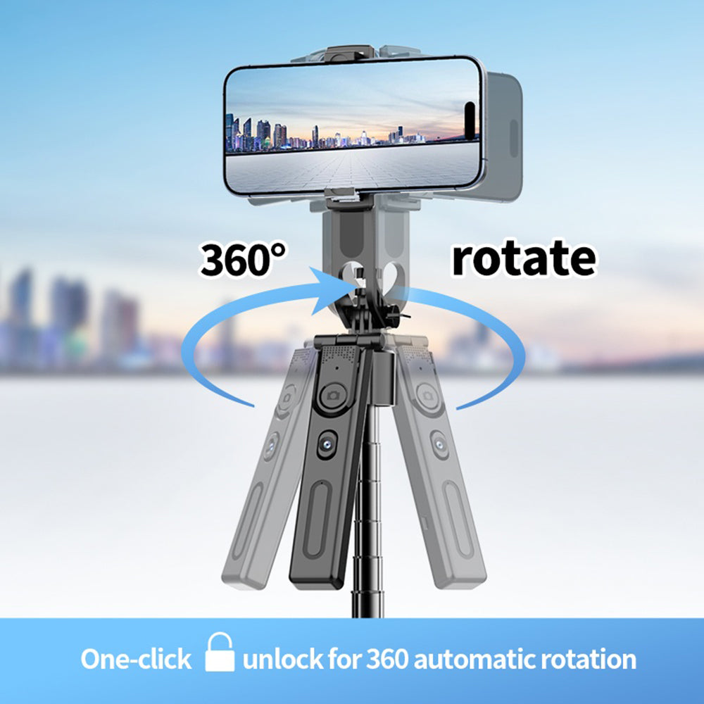 F01 AI Smart Face Tracking Gimbal Selfie Stick 192cm Telescopic Tripod Stand for Live Streaming