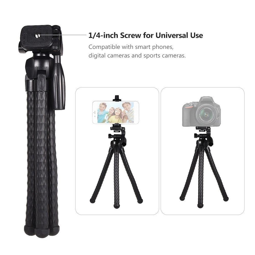 YUNTENG 3280 Flexible Octopus Tripod with 1/4 inch Screw Digital Camera Smart Phone Holder Stand