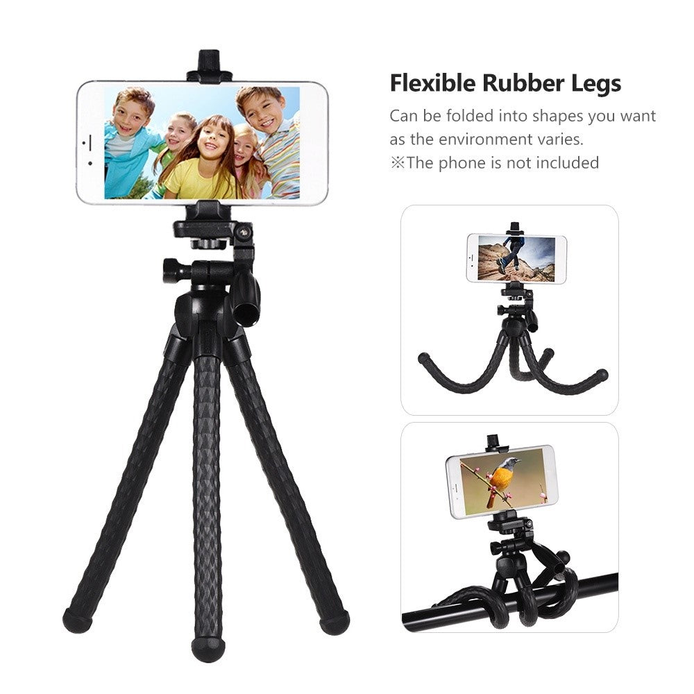 YUNTENG 3280 Flexible Octopus Tripod with 1/4 inch Screw Digital Camera Smart Phone Holder Stand