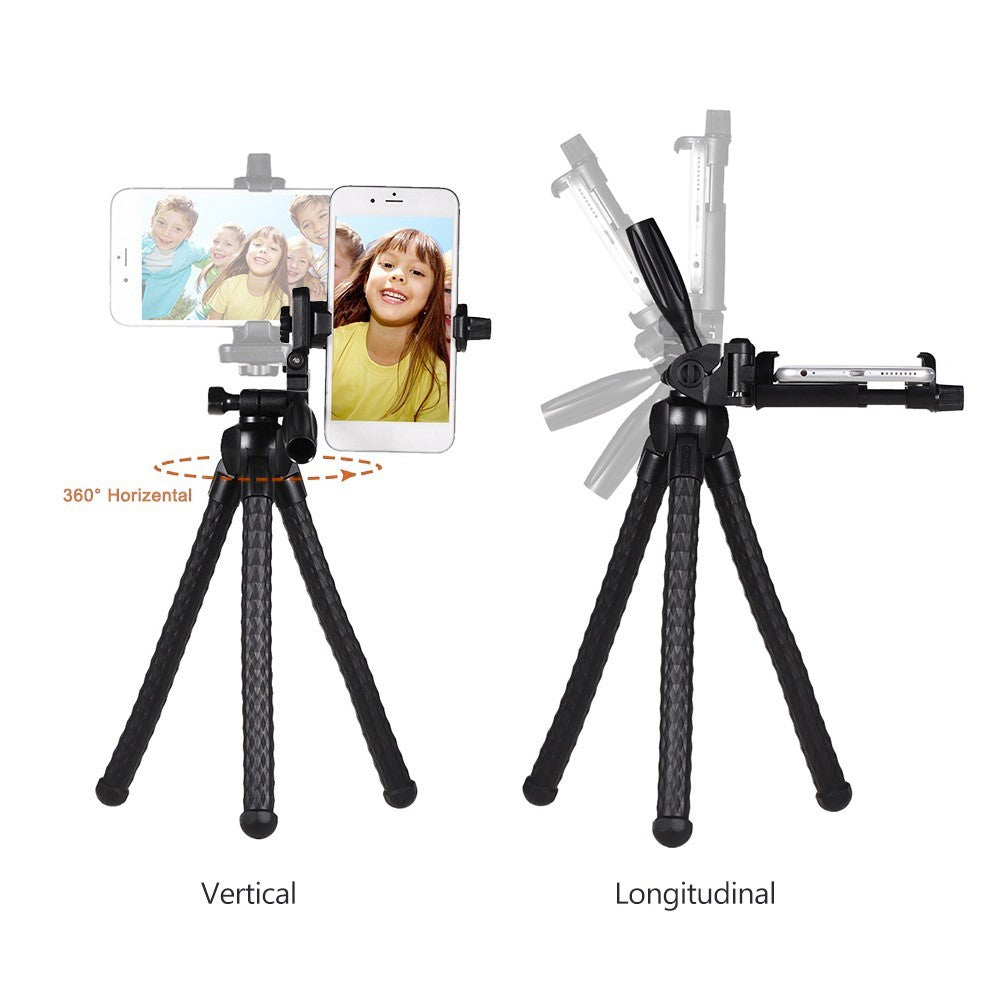 YUNTENG 3280 Flexible Octopus Tripod with 1/4 inch Screw Digital Camera Smart Phone Holder Stand