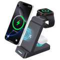 B-20A 3 in 1 Wireless Charger for Samsung Watch 3 / 4 / 5 / 6 / 7 /  Phone / Earphones Wireless Charging Stand