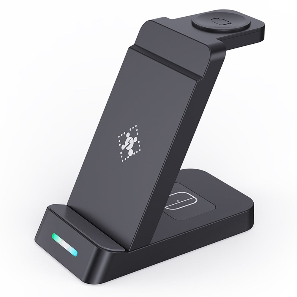 B-20A 3 in 1 Wireless Charger for Samsung Watch 3 / 4 / 5 / 6 / 7 /  Phone / Earphones Wireless Charging Stand