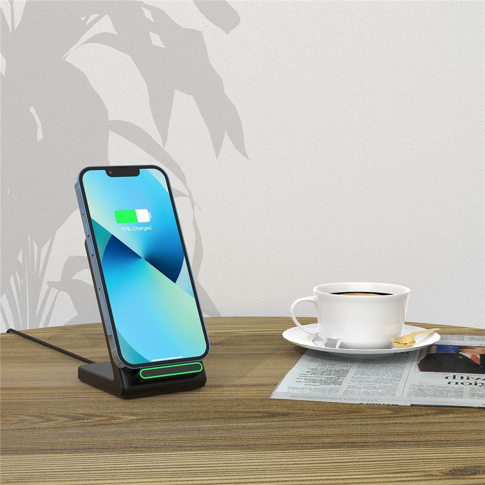 YF-F3 15W Fast Wireless Charging Stand Mobile Phone Desktop Cordless Charger (CE, FCC)