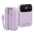 K0088A 20000mAh Power Bank 22.5W Fast Charging Portable Charger with Type-C / iP Cable for Mobile Devices