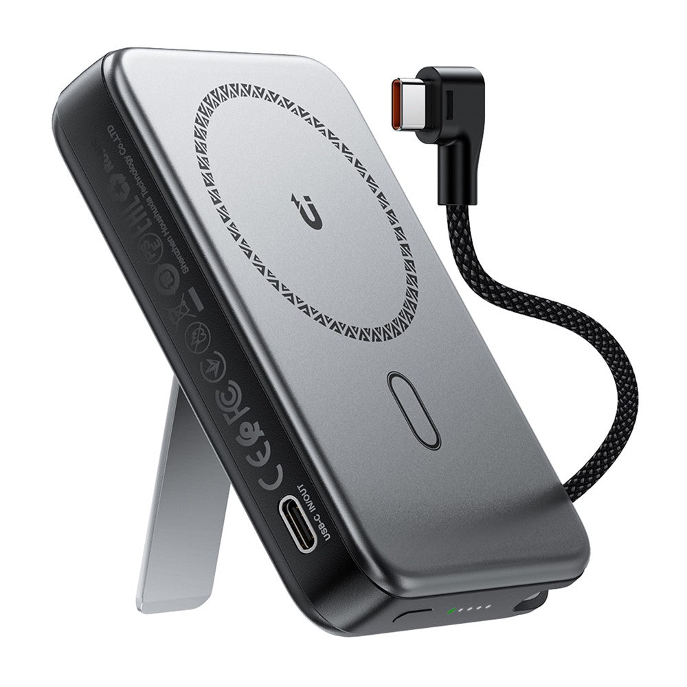 ACEFAST M24 22.5W Magnetic Fast Charging Power Bank with Built-In Stand  /  Cable 10000mAh