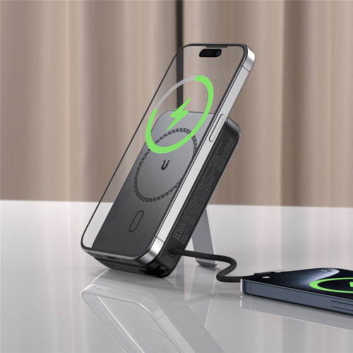 ACEFAST M24 22.5W Magnetic Fast Charging Power Bank with Built-In Stand  /  Cable 10000mAh