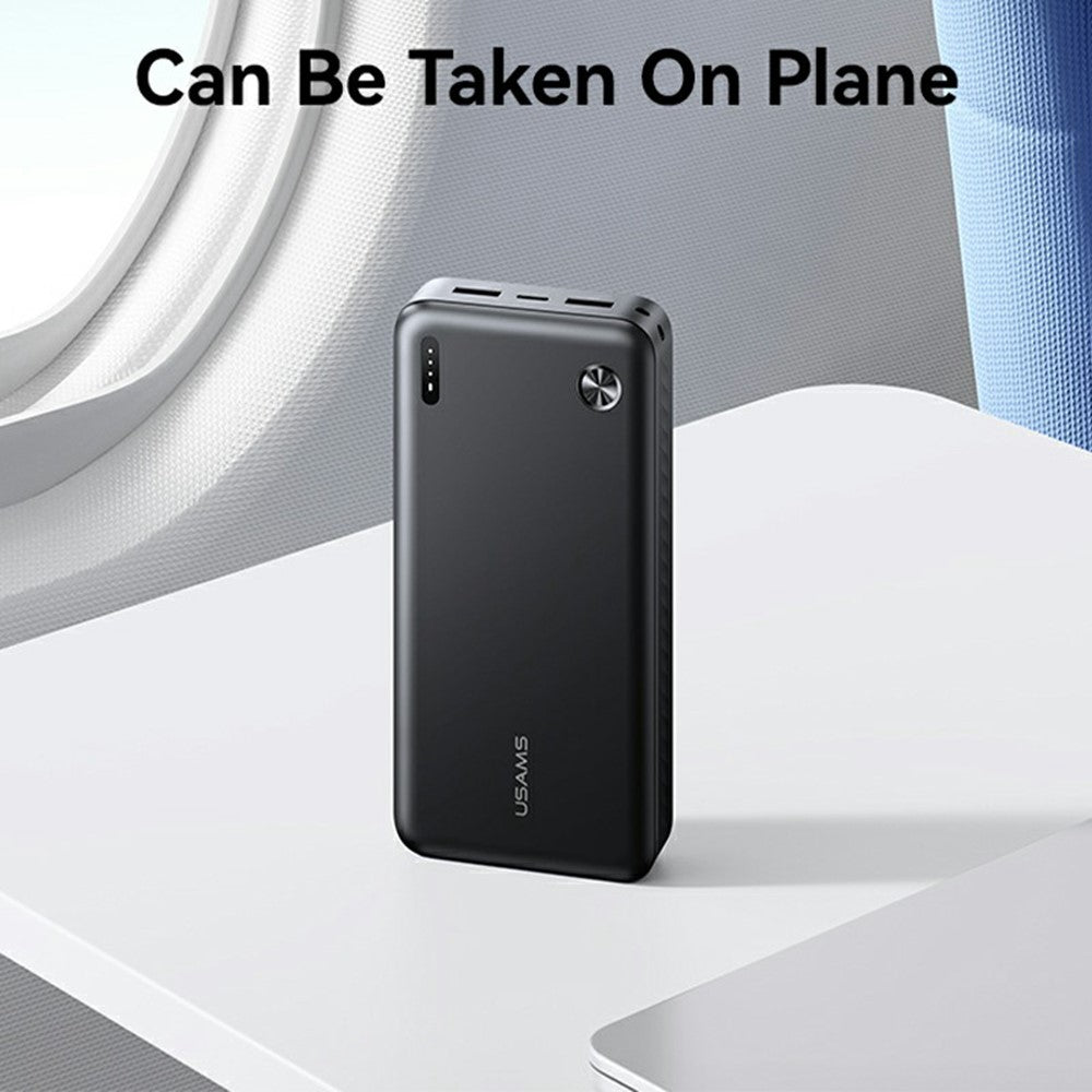 USAMS PB83 CD254 20000mAh Power Bank with 2 USB Outputs Portable Charger for Android iPhone
