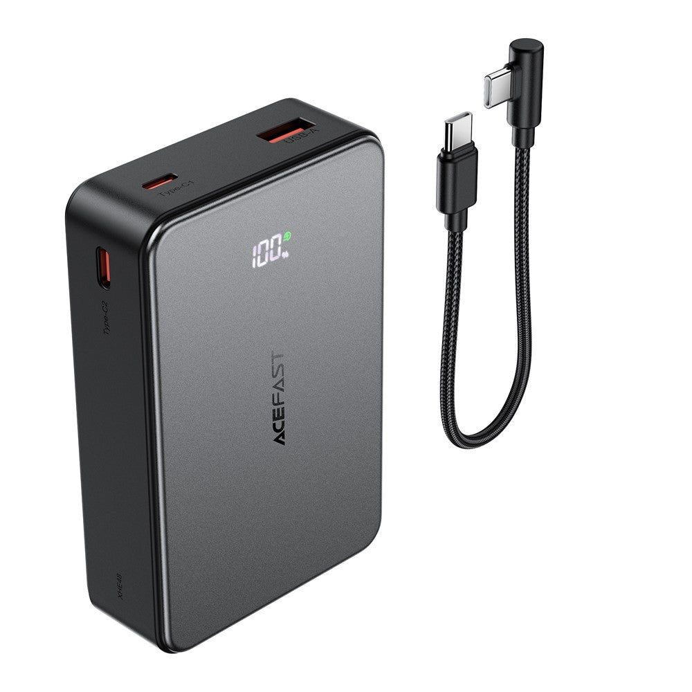 ACEFAST M29-20000 20000mAh Power Bank 22.5W Fast Charging 2 Type-C + USB-A Phone Charger with Cable
