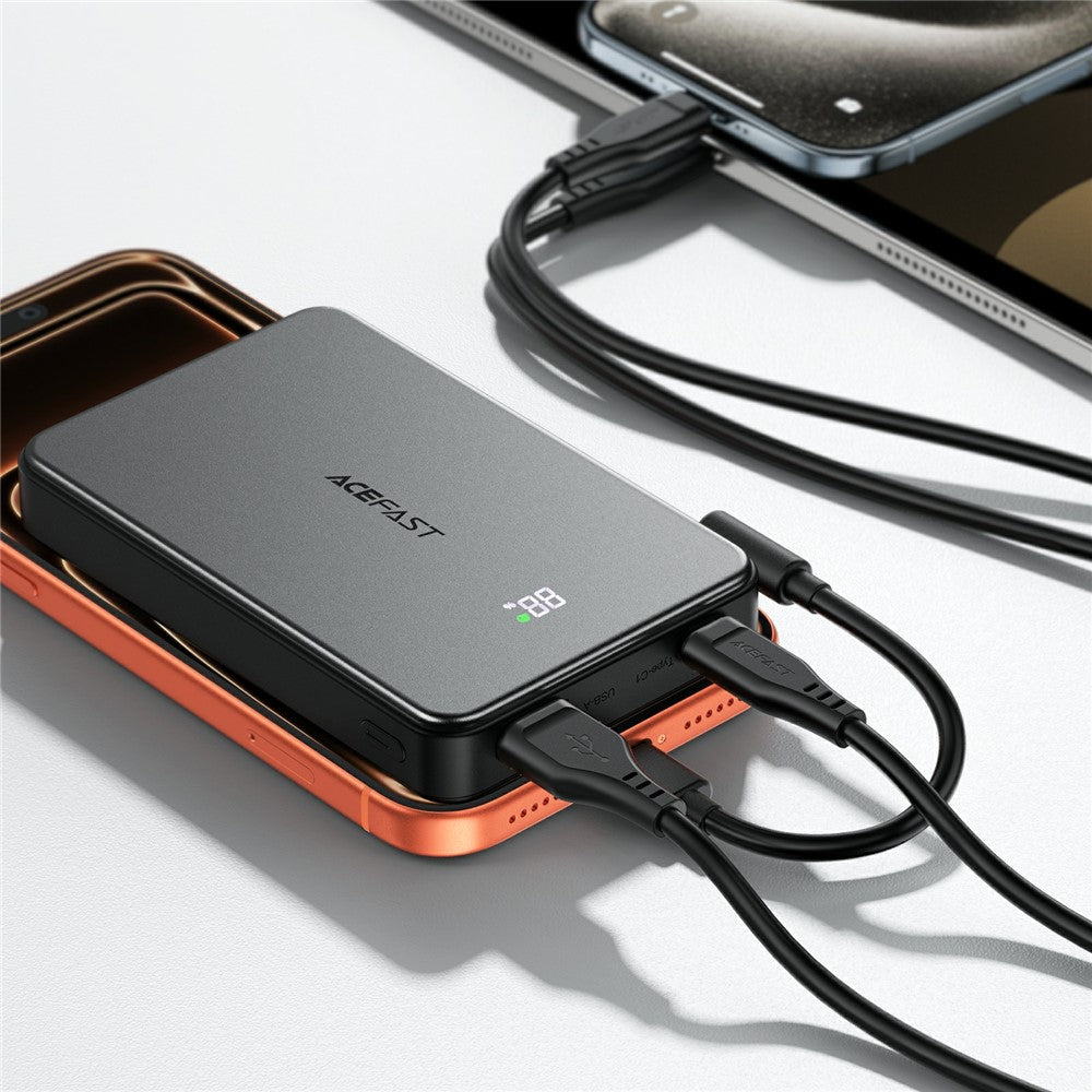 ACEFAST M31-10000 22.5W Magnetic Fast Charging Power Bank with Cable 10000mAh Portable Phone Charger