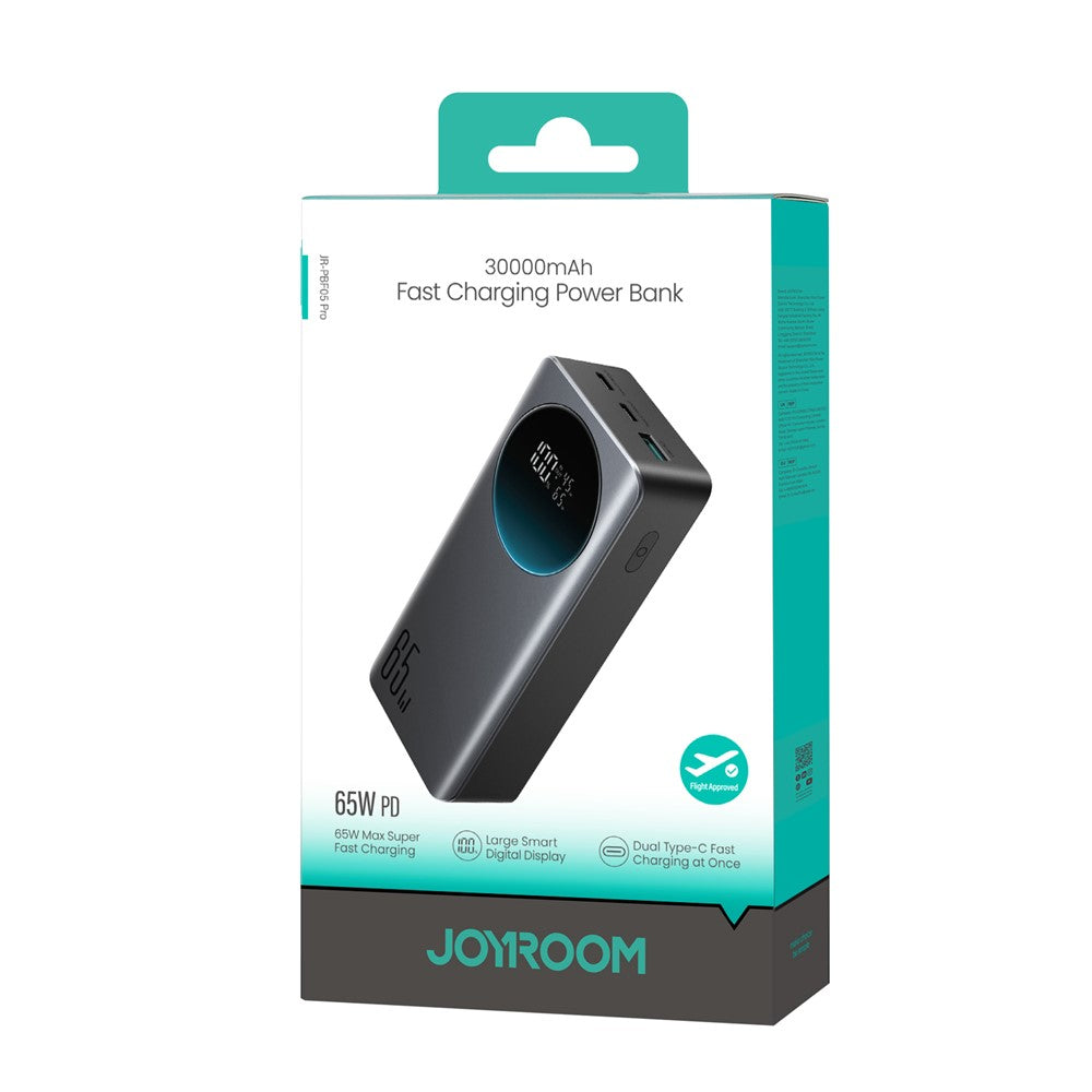JOYROOM JR-PBF05 Pro 65W Power Bank 30000mAh Digital Display Super Fast Charging Phone Charger