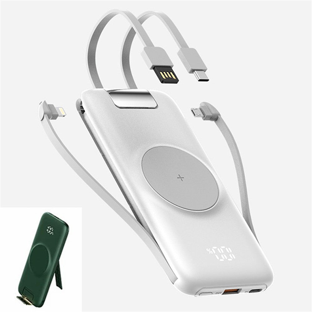 CYKE P2 20000mAh Power Bank with Charging Cable Portable Phone Charger with Stand