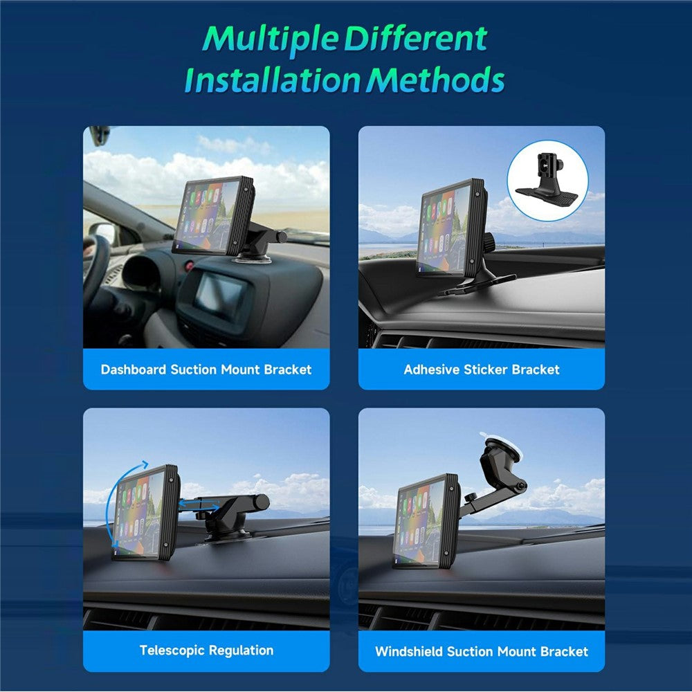 W514B 10.26 Inch Portable CarPlay Screen 1080P Dual Recording AHD Camera with 64G TF Card