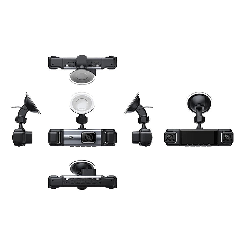 3.0 Inch IPS Screen 1080P HD Recording Dash Cam for Car 4 Lens Front Rear Side View Vehicle DVR