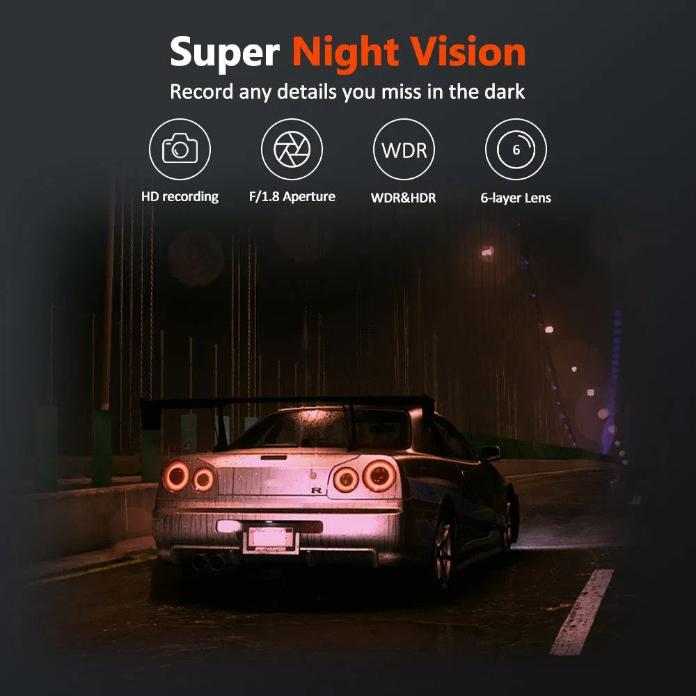 3.0 Inch IPS Screen 1080P HD Recording Dash Cam for Car 4 Lens Front Rear Side View Vehicle DVR