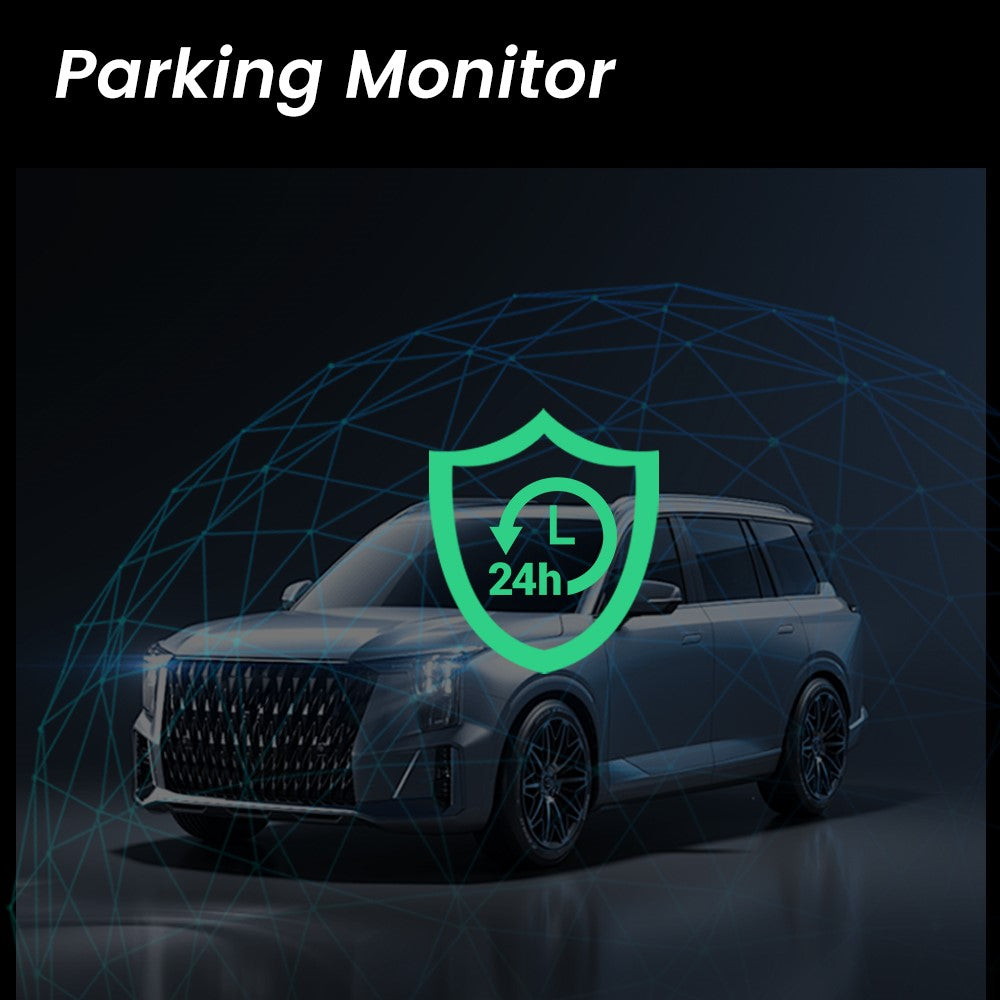 F9 3 Channels Dash Cam GPS 4K Front + 1080P Inside and Rear Night Vision Car Camera Support WiFi App Control