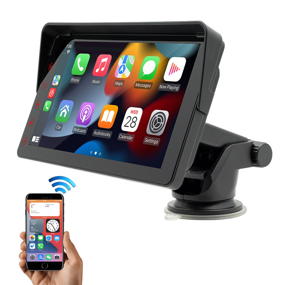 B5311 7-inch Screen Car Bluetooth-compatible MP5 Player Wireless CarPlay Reverse Image Display FM Radio Video Player