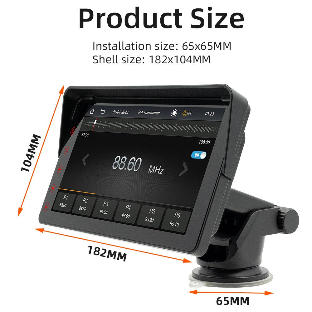 B5311 7-inch Screen Car Bluetooth-compatible MP5 Player Wireless CarPlay Reverse Image Display FM Radio Video Player