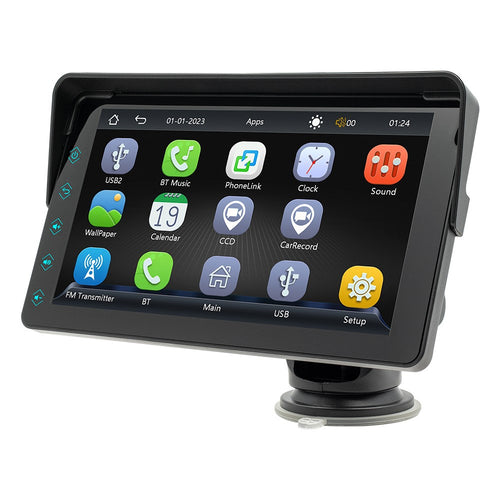 B5311 7-inch Screen Car Bluetooth-compatible MP5 Player Wireless CarPlay Reverse Image Display FM Radio Video Player