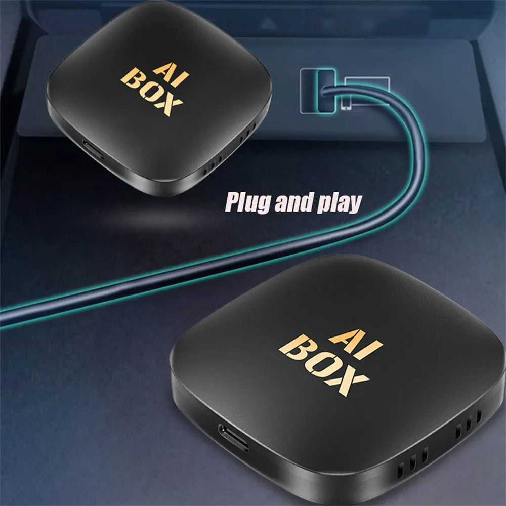 Android 13 2+16G Car AI Box Airplay Wireless Carplay Android Auto Dongle Built-In Netflix / Youtube Wired to Wireless Adapter