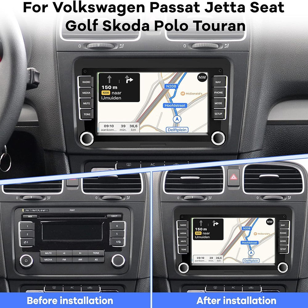 RH5013C 7 Inch Touch Screen Android 13 Car Stereo Radio Android Auto CarPlay Multimedia Player, 2+32GB