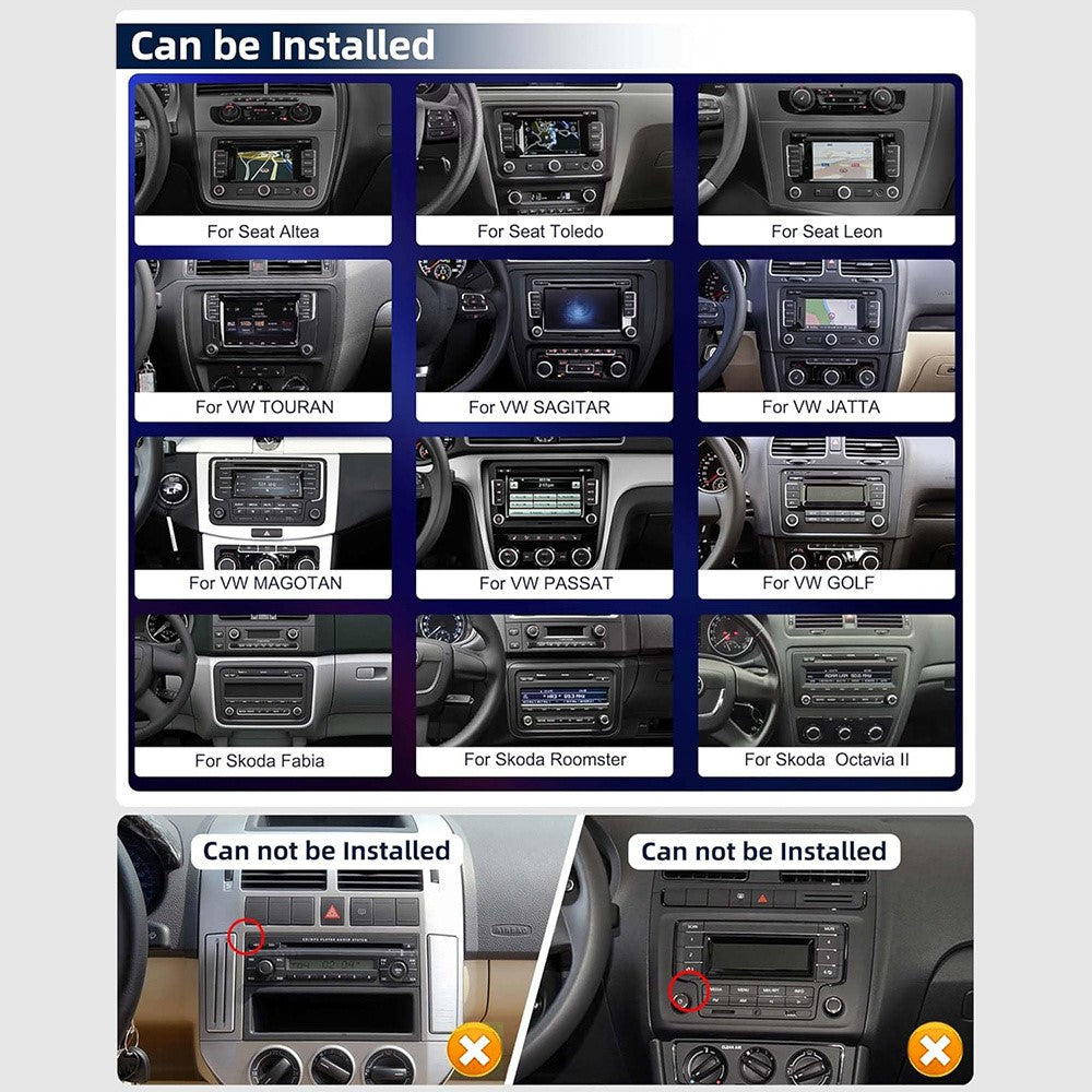 RH5013C 7 Inch Touch Screen Android 13 Car Stereo Radio Android Auto CarPlay Multimedia Player, 2+32GB