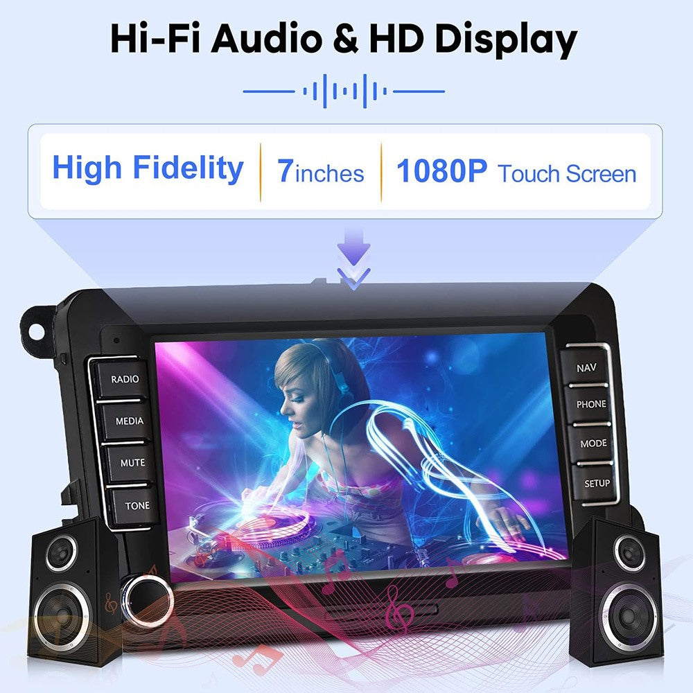 RH5013C 7 Inch Touch Screen Android 13 Car Stereo Radio Android Auto CarPlay Multimedia Player, 2+32GB