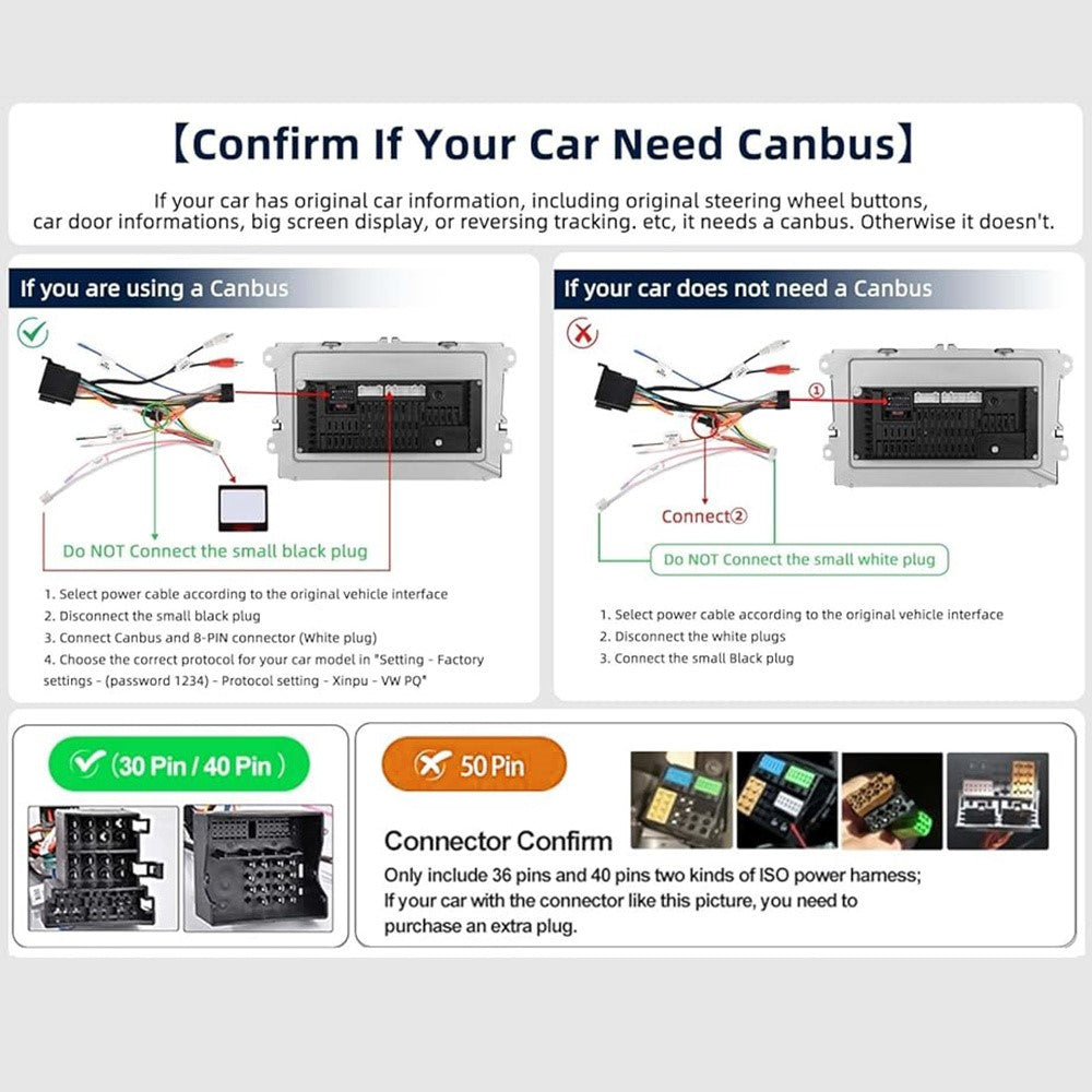 RH5013C 7 Inch Touch Screen Android 13 Car Stereo Radio Android Auto CarPlay Multimedia Player, 2+32GB