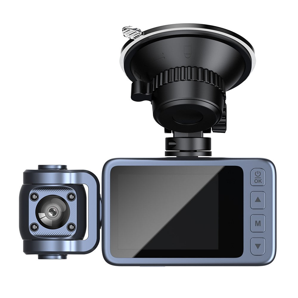 4K Dual Lens Dash Cam Night Vision WiFi Car DVR Front and Inside Camera Recorder with 360 Degree Rotatable Lens