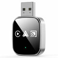TYS-4222M 3 in 1 Mirror Wireless Car Play Adapter for Car Play / Android Auto Vehicles Wired to Wireless Converter Support Airplay