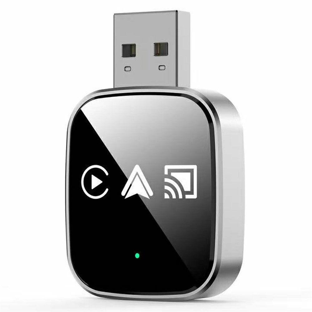 TYS-4222M 3 in 1 Mirror Wireless Car Play Adapter for Car Play / Android Auto Vehicles Wired to Wireless Converter Support Airplay