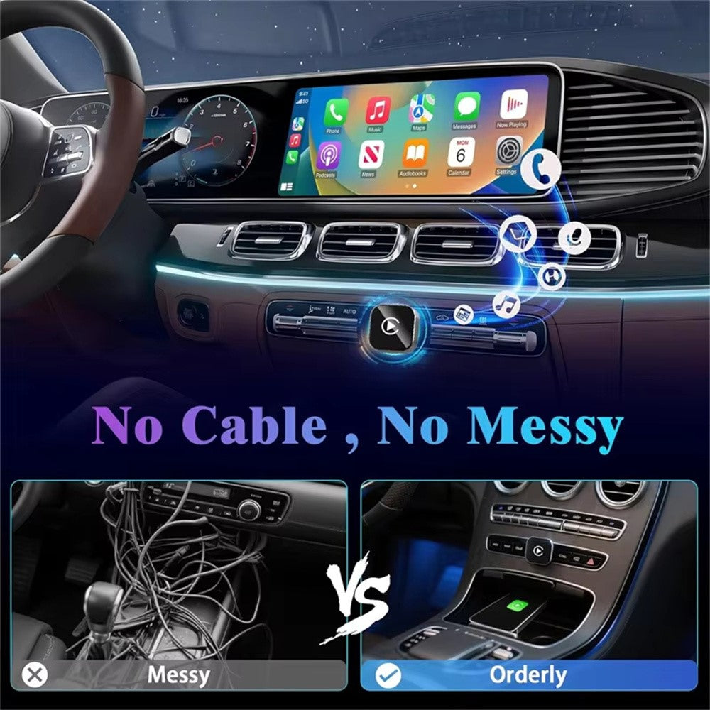 Q1A Wired to Wireless Carplay  /  Android Auto 2 in 1 Dongle Auto Connect Mini Adapter