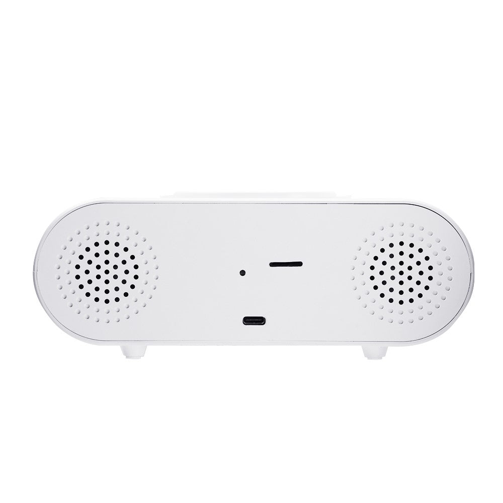 4K Hidden Camera Wireless WiFi Security Alarm Camera Base Phone Charger with Clock Function