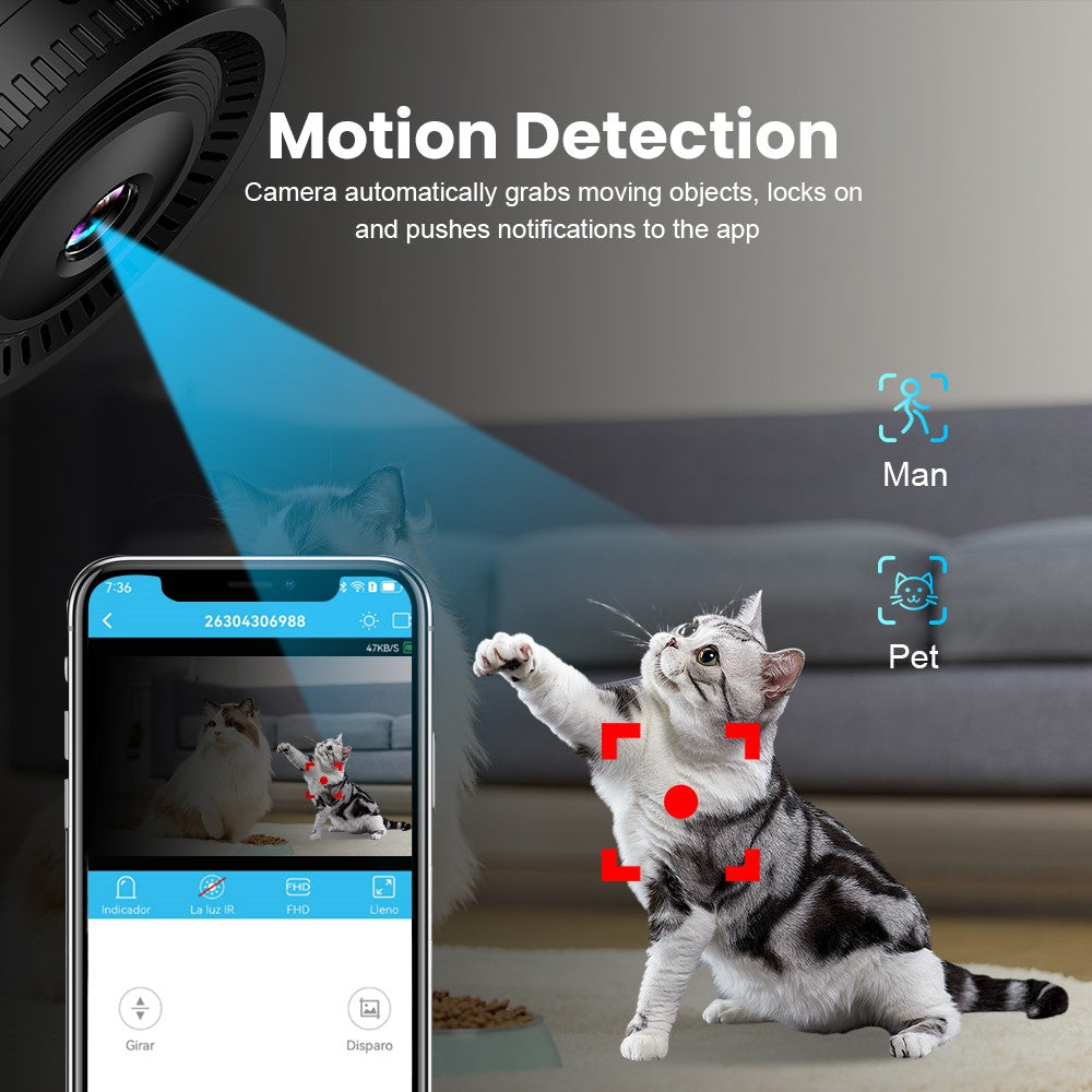 C8 Home Security Camera Wireless WiFi Surveillance Mini Camera with Microphone / Motion Detection