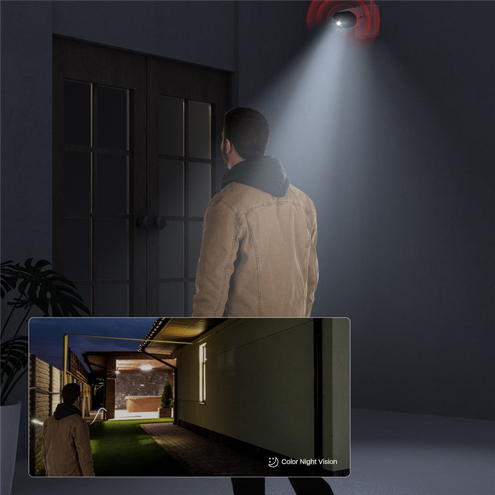 ZOSI 2K Wireless Security Camera 3MP Color Night Vision Two Way Audio Camera, with 64GB SD Card