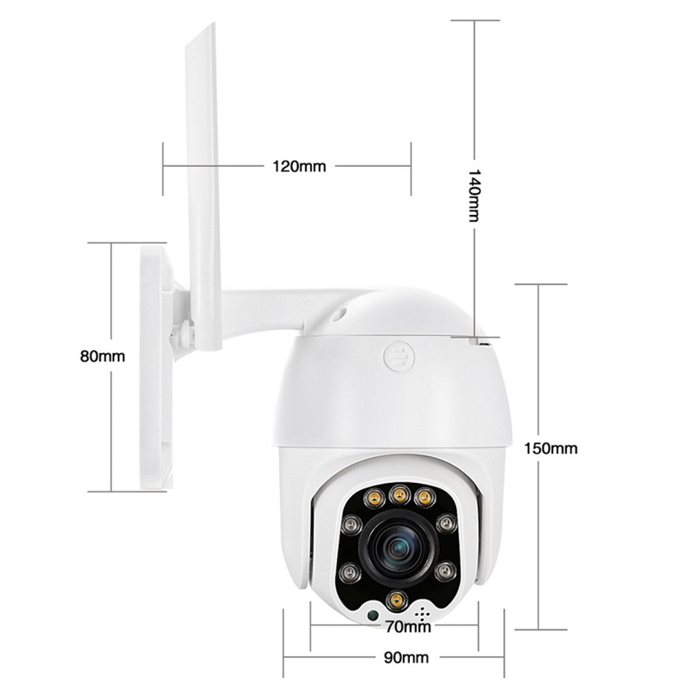 K5-200TS 200W 1080P Tuya Smart Surveillance Camera IP66 Waterproof Wireless Security Camera
