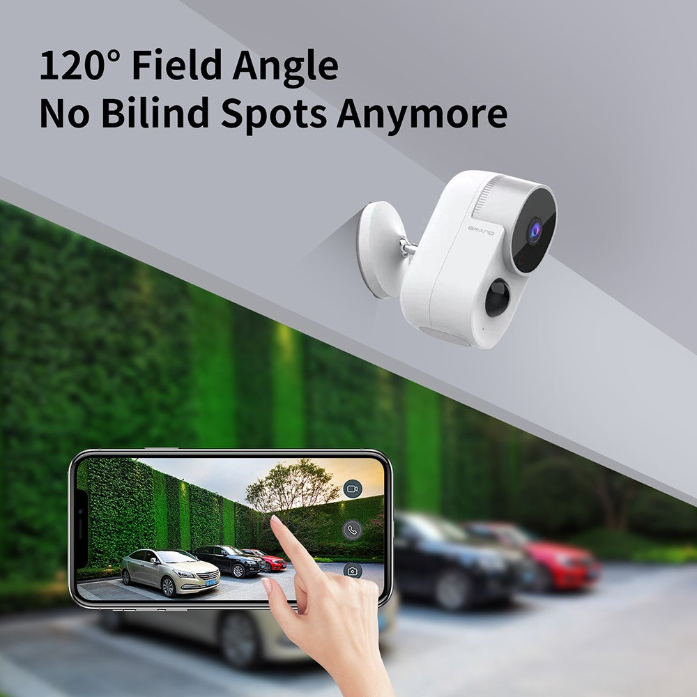 LP007 Security Camera Wireless Outdoor 1080P Night Vision Motion Detection 2-Way Talk Battery Powered WiFi Home Safety Camera