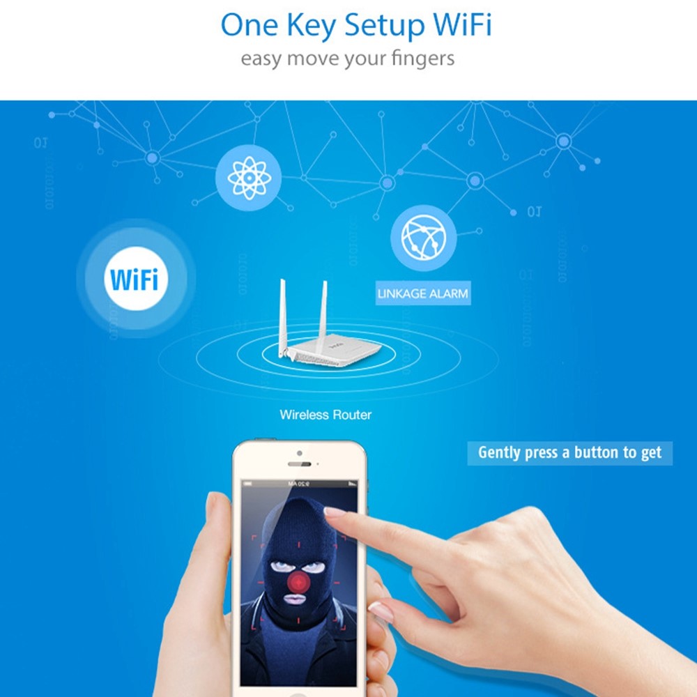 GC70 WiFi Wireless Security Camera 1080P Camera Monitor IR Night Vision Video Surveillance Device for Home