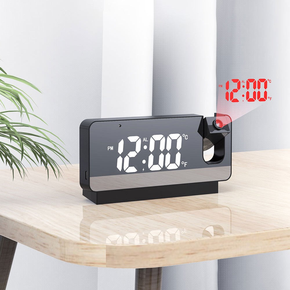 Projection Alarm Clock WiFi Camera for Bedroom Living Room HD 1080P Home Security Wireless Camera