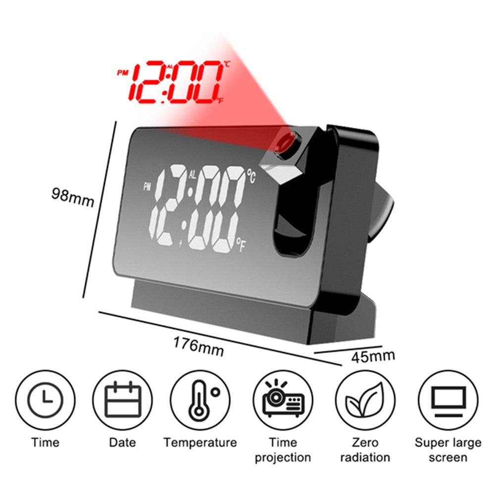 Projection Alarm Clock WiFi Camera for Bedroom Living Room HD 1080P Home Security Wireless Camera
