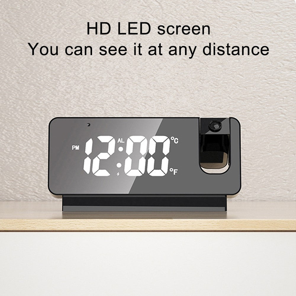 Projection Alarm Clock WiFi Camera for Bedroom Living Room HD 1080P Home Security Wireless Camera