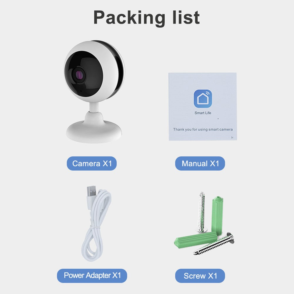 3MP HD Wireless WiFi Camera for Home Security Surveillance Smart Two-Way Talk IP Camera with Motion Detection