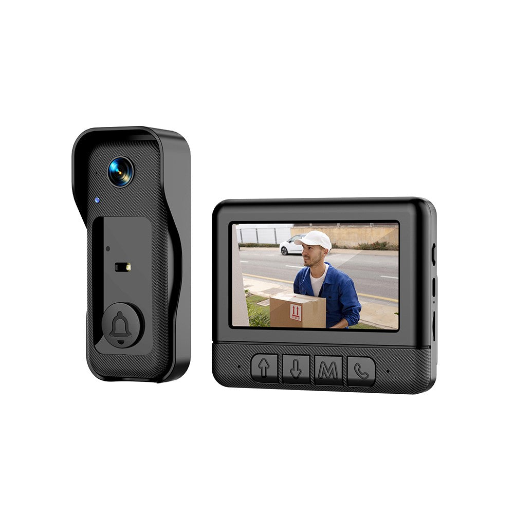 X6 Smart Video Doorbell Camera with 64G Memory Card 4.3 inch Display Wireless Intercom Infrared HD Night Vision