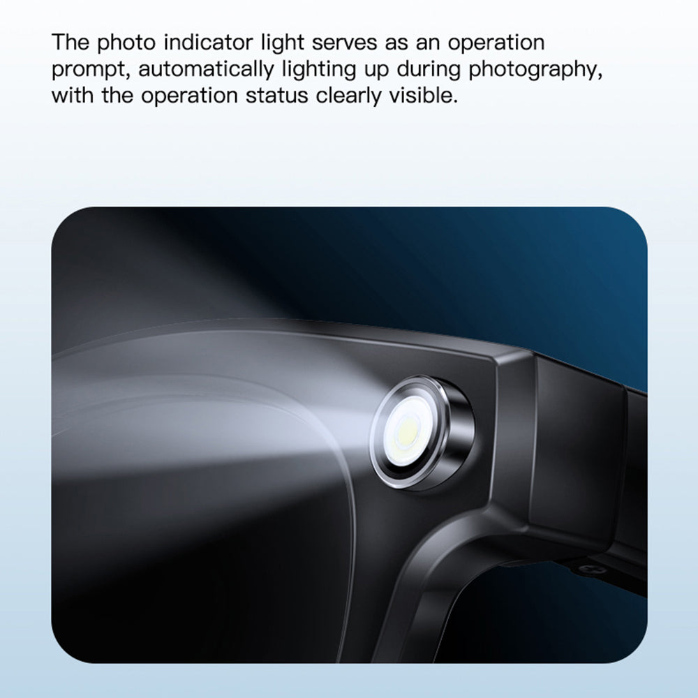 Q8 AI Translator Smart Glasses 8MP HD Camera Video Recording Bluetooth-compatible Call Music Eyeglasses, 32GB Storage