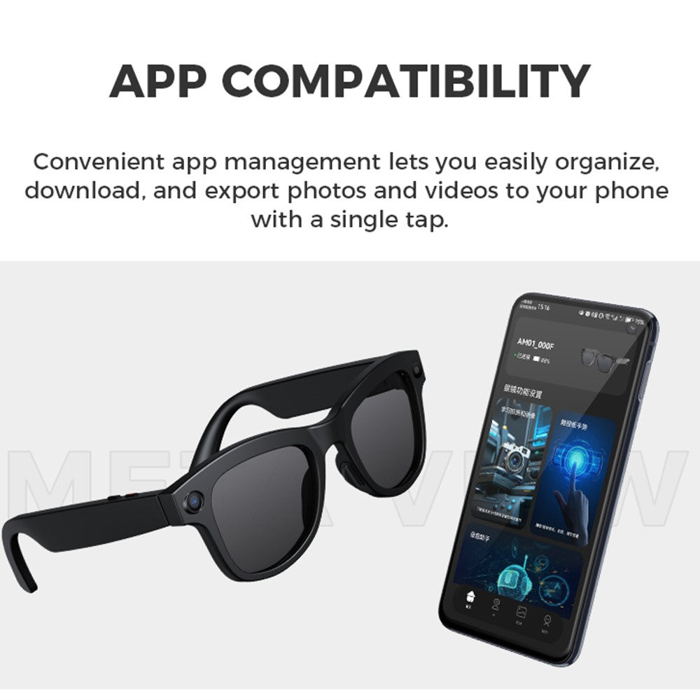 M01S Real Time Translation AI Smart Glasses Voice Call Music Playback Multi-function Eyeglasses