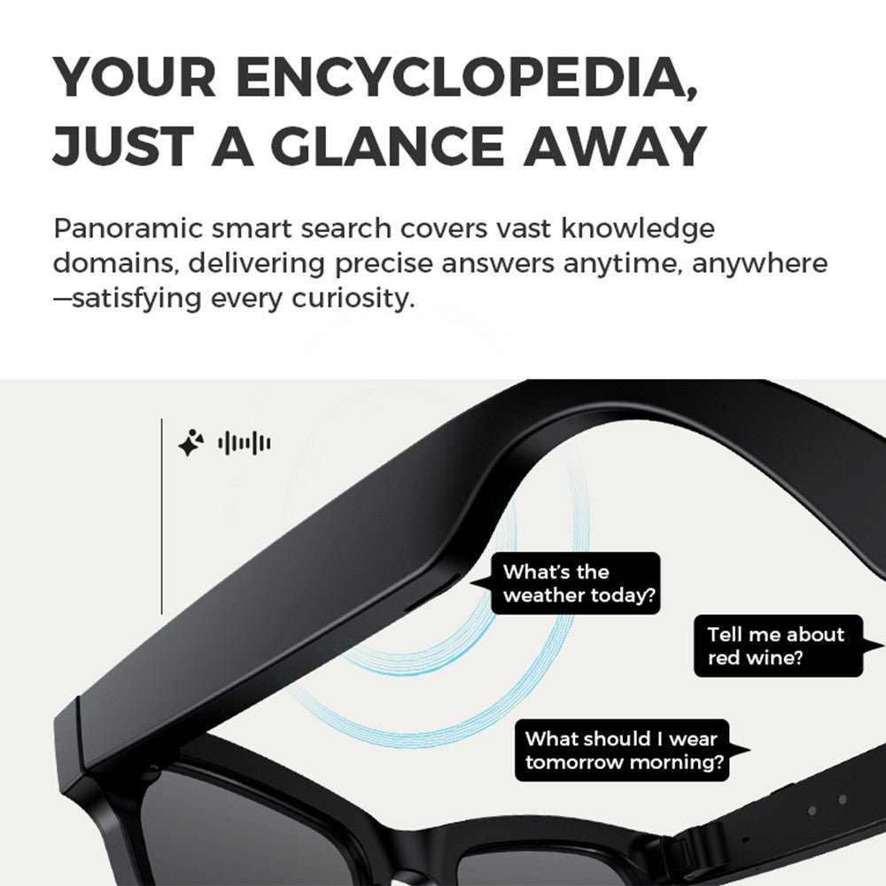 M01S Real Time Translation AI Smart Glasses Voice Call Music Playback Multi-function Eyeglasses