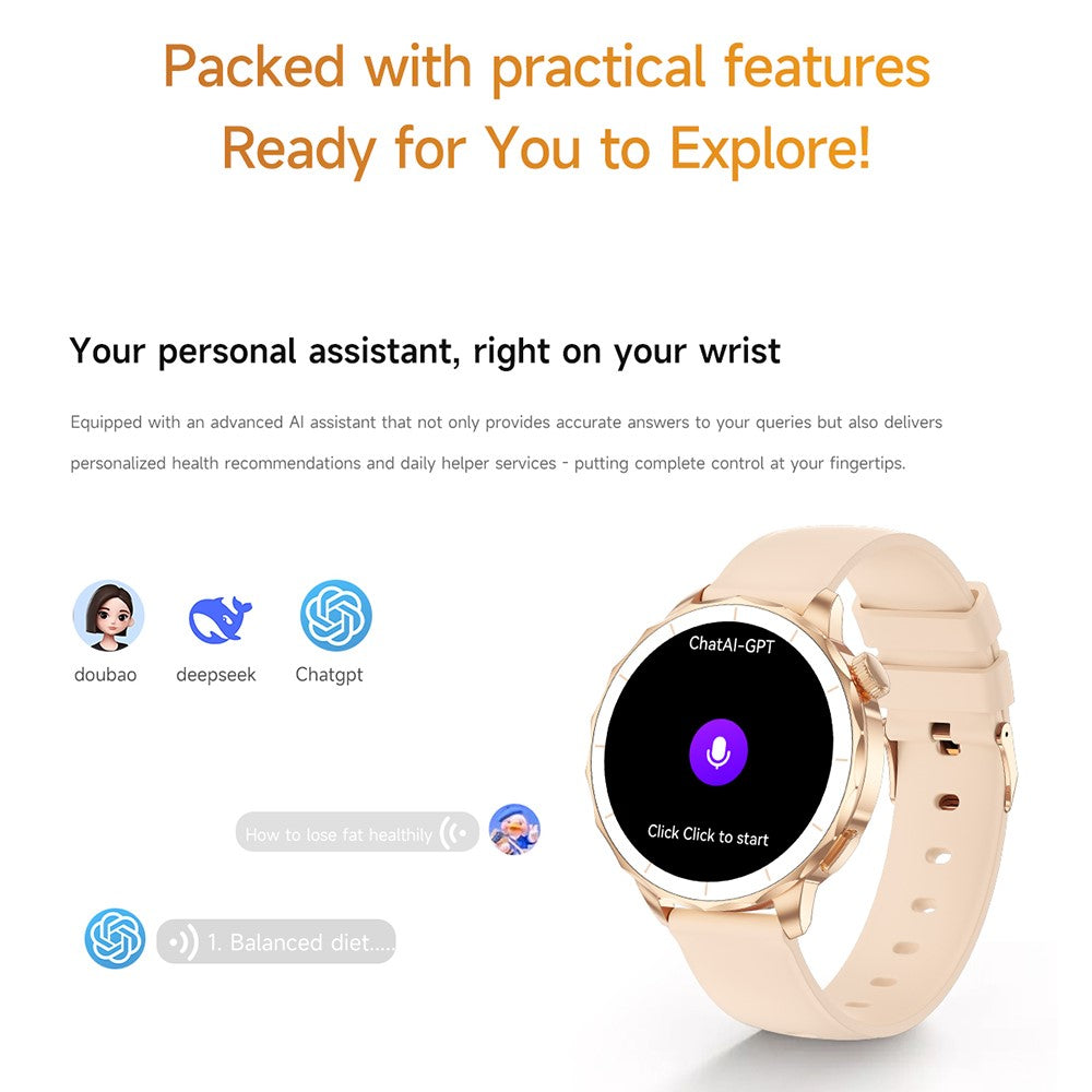 H65 Smartwatch 4GB Storage Support Local Music Video Photo Health Monitoring Sports Watch
